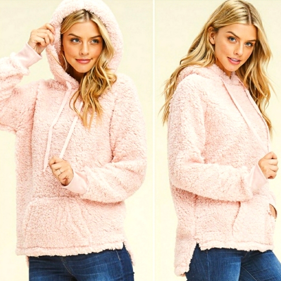 Baby Pink Soft,Comfy, Fluffy Sherpa-Feel H… - Picture 2 of 2